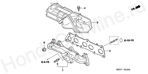 EXHAUST MANIFOLD E-4 EXHAUST MANIFOLD
