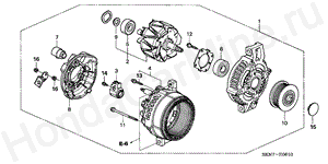 ALTERNATOR (DENSO) E-6-10 ALTERNATOR (DENSO)