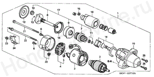 E-7-10 STARTER MOTOR (MITSUBISHI)