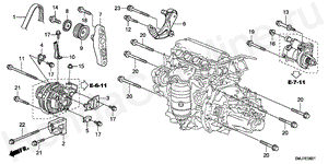 ALTERNATOR BRACKET(1.8L) E-6-1 ALTERNATOR BRACKET(1.8L)