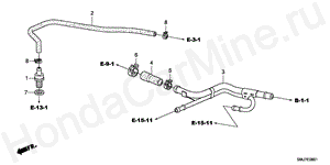 BREATHER PIPE(1.8L) E-8-1 BREATHER PIPE(1.8L)