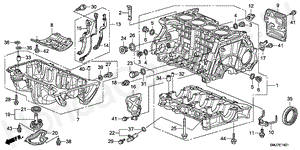 CYLINDER BLOCK/OIL PAN(1. 8L) E-14-1 CYLINDER BLOCK/OIL PAN(1. 8L)