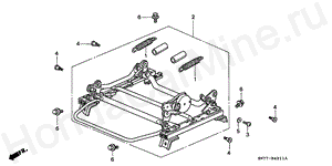 B-40-11 FRONT SEAT COMPONENTS (L.)(2)
