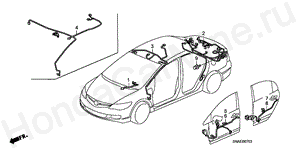 WIRE HARNESS (LH) (4) B-7-3 WIRE HARNESS (LH) (4)
