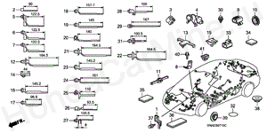 HARNESS BAND/BRACKET (LH) B-7-10 HARNESS BAND/BRACKET (LH)