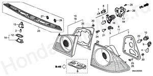TAILLIGHT/LICENSE LIGHT ('08) B-9 TAILLIGHT/LICENSE LIGHT ('08)