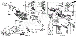 COMBINATION SWITCH (LH) B-11 COMBINATION SWITCH (LH)