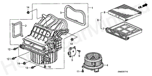 HEATER BLOWER (LH) B-17-10 HEATER BLOWER (LH)