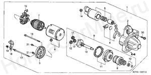 STARTER MOTOR (MITSUBISHI) (MHG016) STARTER MOTOR (MITSUBISHI) (MHG016)
