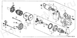  STARTER MOTOR (MITSUBISHI) (MHG016)