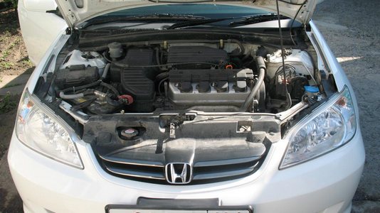 Регулярно обслуживаемый двигатель Honda Civic служит дольше