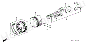 PISTON/CONNECTING ROD E-16 PISTON/CONNECTING ROD