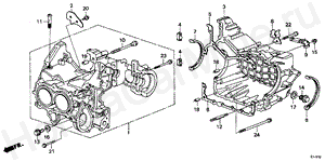 E-14 CYLINDER BLOCK/OIL PAN