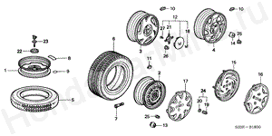 TIRE/WHEEL DISK B-18 TIRE/WHEEL DISK