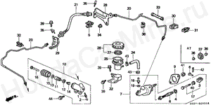 CLUTCH MASTER CYLINDER (LH) B-23-20 CLUTCH MASTER CYLINDER (LH)