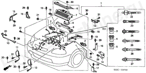 ENGINE WIRE HARNESS E-7 ENGINE WIRE HARNESS