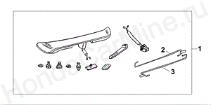 TRUNK SPOILER WITH H 08F-13-02 TRUNK SPOILER WITH H