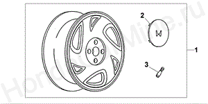 ALLOY WHEEL 14X6 08W-14-02 ALLOY WHEEL 14X6