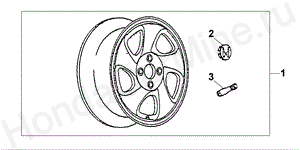 ALLOY WHEEL 15X6JJ 08W-15-02 ALLOY WHEEL 15X6JJ