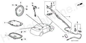 RADIO ANTENNA/SPEAKER B-16 RADIO ANTENNA/SPEAKER