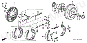 B-19 REAR BRAKE (DRUM)