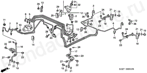 BRAKE LINES (ABS) (LH) B-25-10 BRAKE LINES (ABS) (LH)