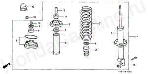 REAR SHOCK ABSORBER B-30 REAR SHOCK ABSORBER