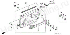 B-39-10 FRONT DOOR LINING (LH)