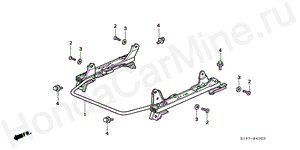 B-40-20 FRONT SEAT COMPONENTS (R.) (MANUAL SLIDE)