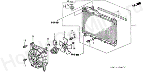 RADIATOR (DENSO) B-5 RADIATOR (DENSO)
