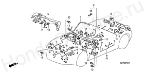 WIRE HARNESS (RH) B-7-1 WIRE HARNESS (RH)