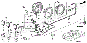 RADIO ANTENNA/SPEAKER B-16 RADIO ANTENNA/SPEAKER