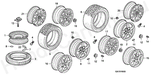 B-18 TIRE/WHEEL DISKS
