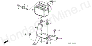 B-24-12 ABS MODULATOR (LH) ('04-)