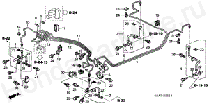 B-25-13 BRAKE LINES (ABS) (RH) ('04-)