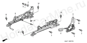 SEAT COMPONENTS (L.) B-40-10 SEAT COMPONENTS (L.)