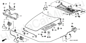 ENGINE HOOD (LH) B-51 ENGINE HOOD (LH)