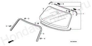 FRONT WINDSHIELD B-52 FRONT WINDSHIELD