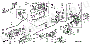 DOOR LOCKS/OUTER HANDLE B-53-10 DOOR LOCKS/OUTER HANDLE