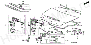 TRUNK LID B-55-10 TRUNK LID