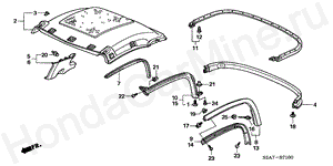 ROOF LINING (HARD TOP) B-71 ROOF LINING (HARD TOP)