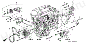 AUTO TENSIONER BRACKET E-6 AUTO TENSIONER BRACKET