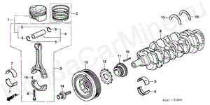 PISTON/CRANKSHAFT E-16 PISTON/CRANKSHAFT