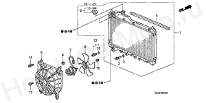 RADIATOR (DENSO) B-5 RADIATOR (DENSO)