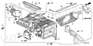 HEATER UNIT (LH) B-17-20 HEATER UNIT (LH)