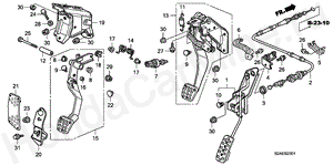 PEDAL (RH) B-23-1 PEDAL (RH)