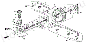 B-24 BRAKE MASTER CYLINDER/ MASTER POWER