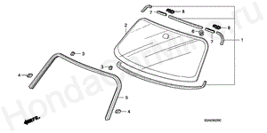 FRONT WINDSHIELD B-52 FRONT WINDSHIELD