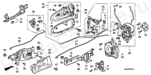 B-53-10 DOOR LOCKS/OUTER HANDLE