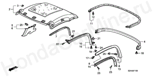 ROOF LINING (HARD TOP) B-71 ROOF LINING (HARD TOP)